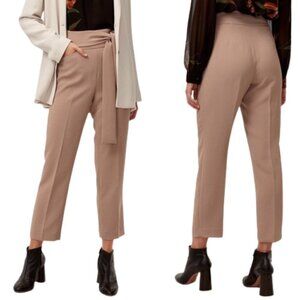 Wilfred Geneva Pant in Roebuck Neutral Colour - Tie Waist, Ankle Length